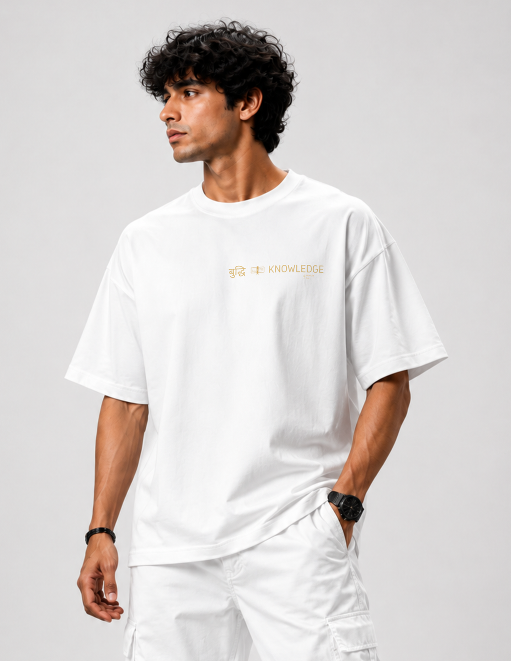 KNOWLEDGE (बुद्धि) — Ganesha Oversized Tee