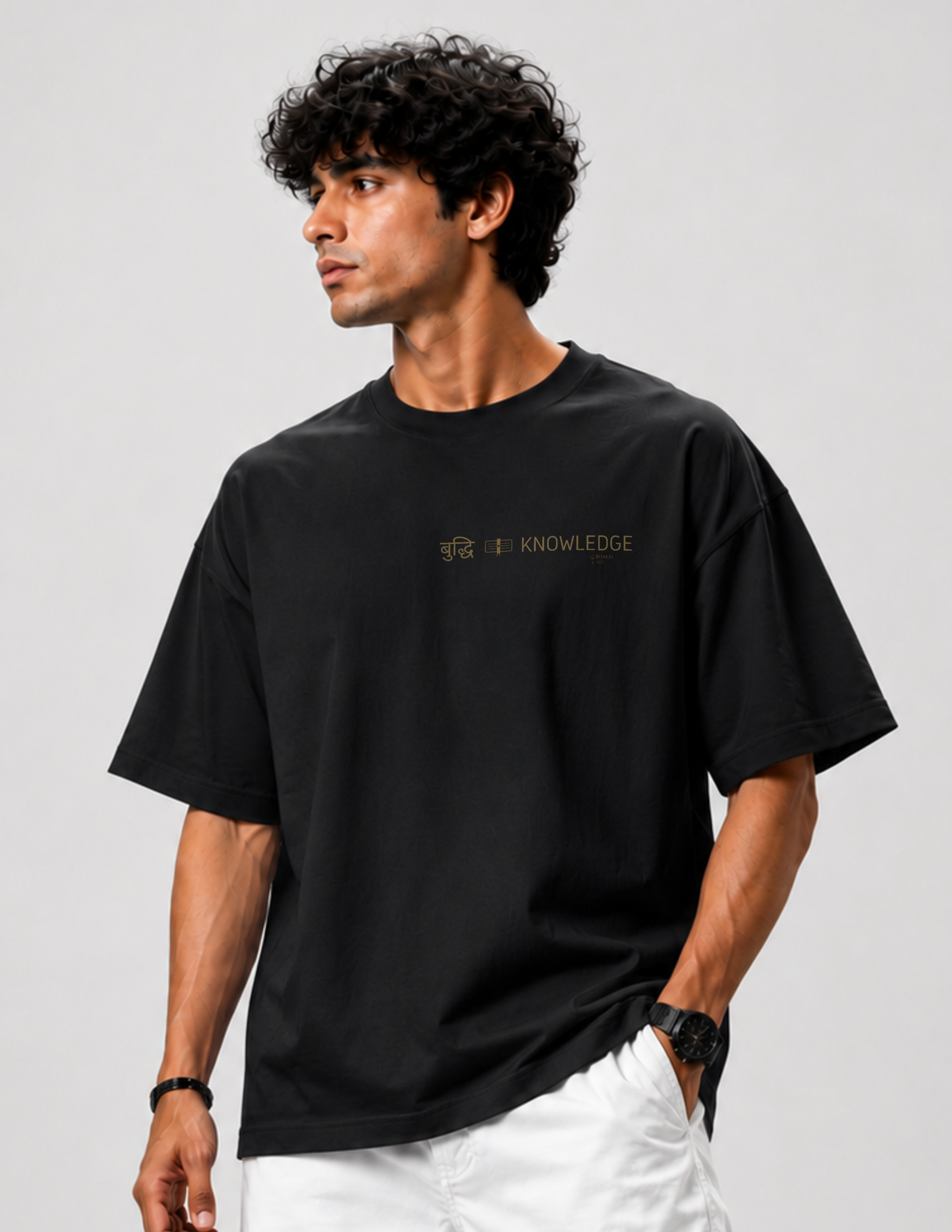 KNOWLEDGE (बुद्धि) — Ganesha Oversized Tee