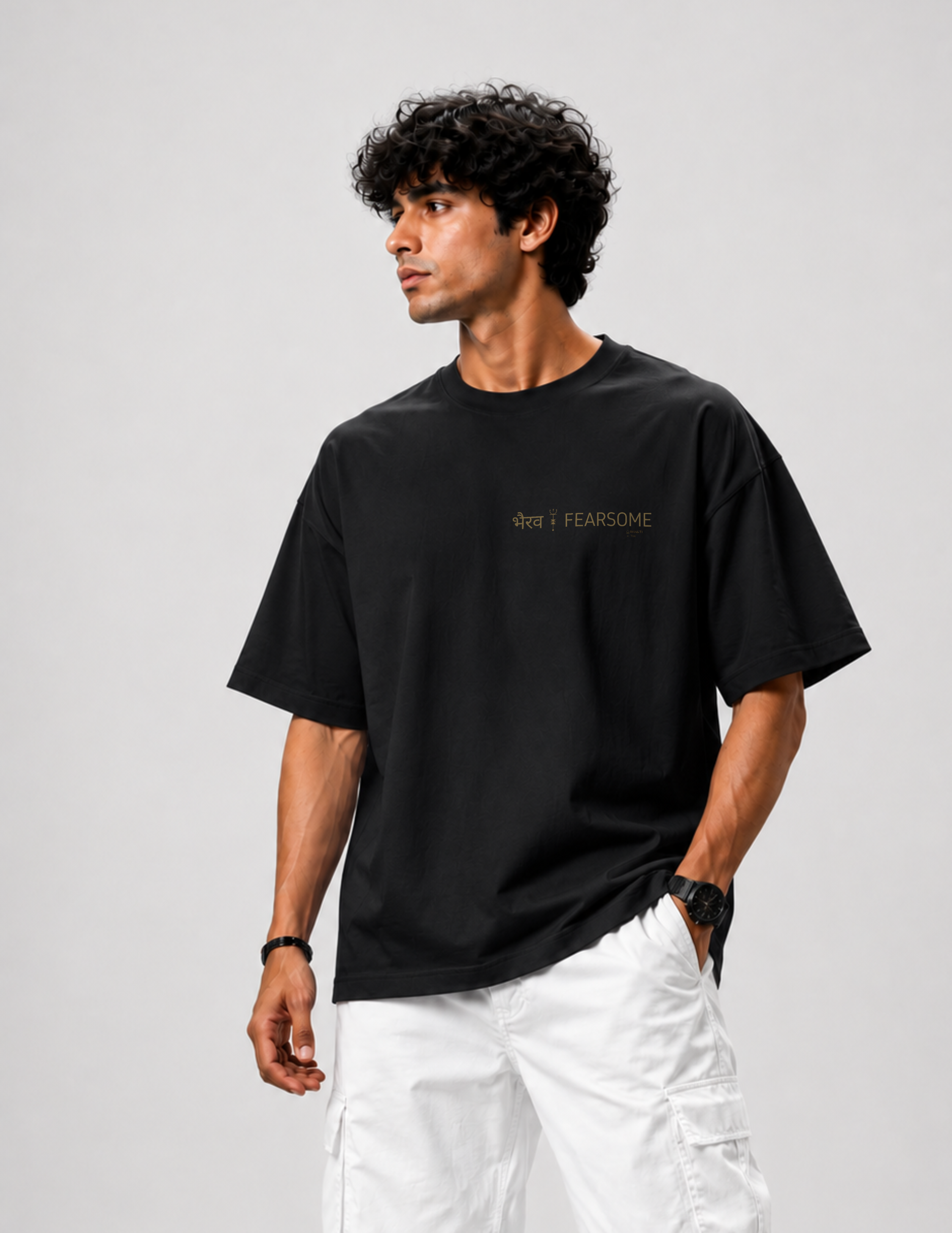 FEARSOME (भैरव) — Shiva Bhairava Oversized Tee