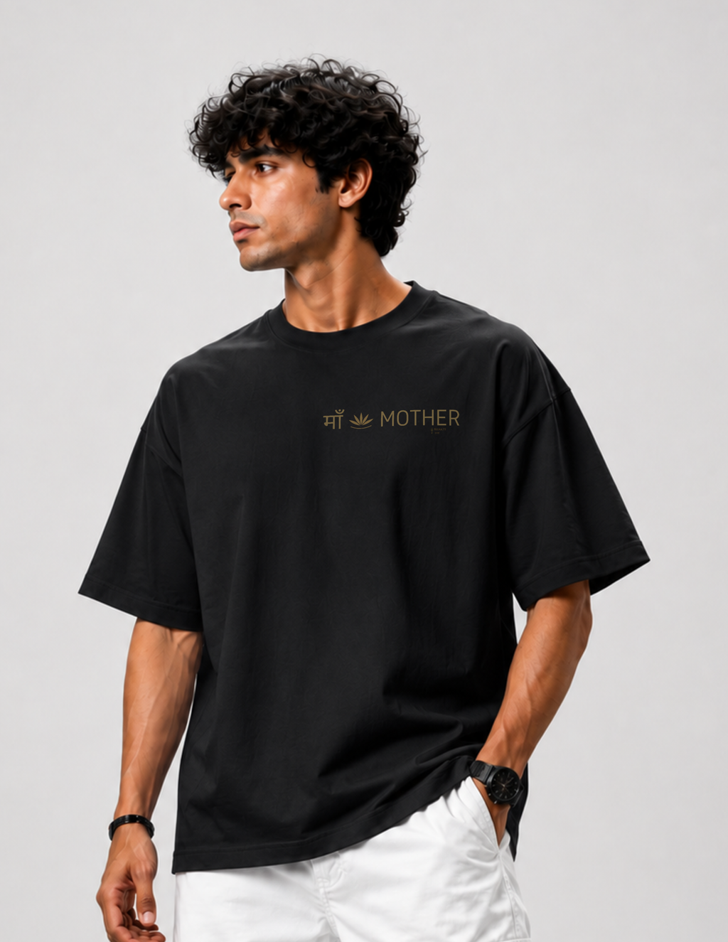 MOTHER (माँ) — Ganesha & Parvati Oversized Tee