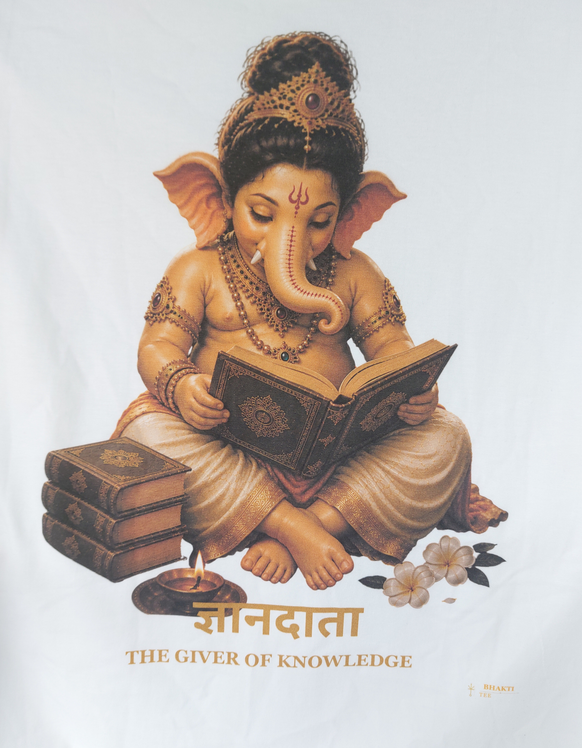 KNOWLEDGE (बुद्धि) — Ganesha Oversized Tee