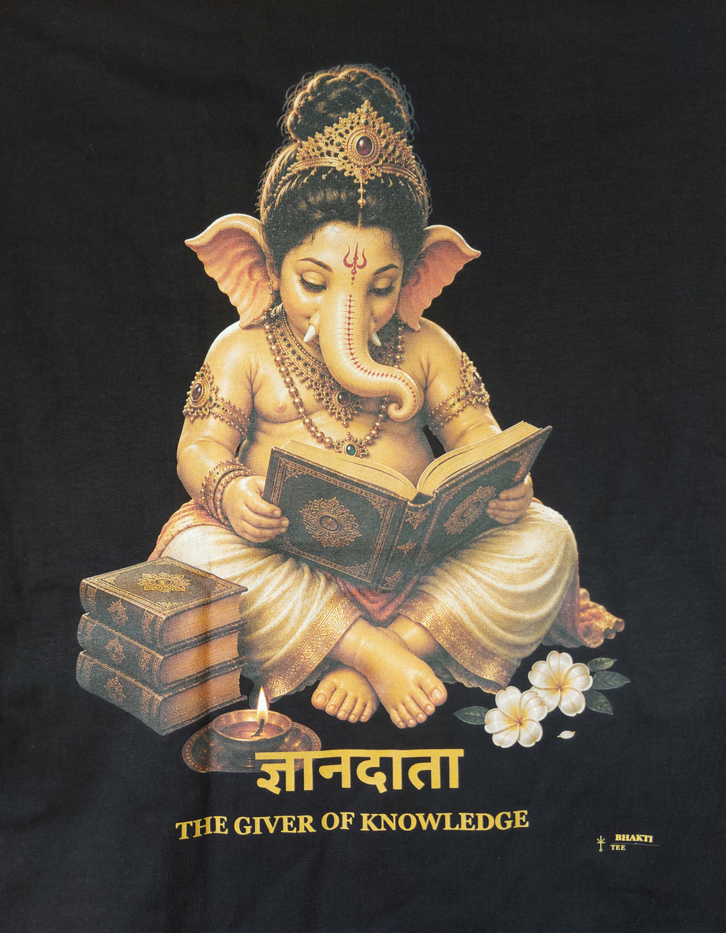 KNOWLEDGE (बुद्धि) — Ganesha Oversized Tee